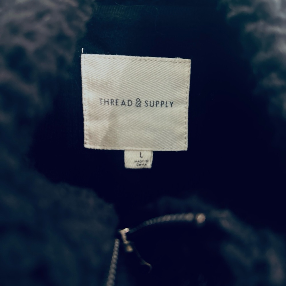 Thread & Supply Black Sherpa Jacket - Picture 2 of 6